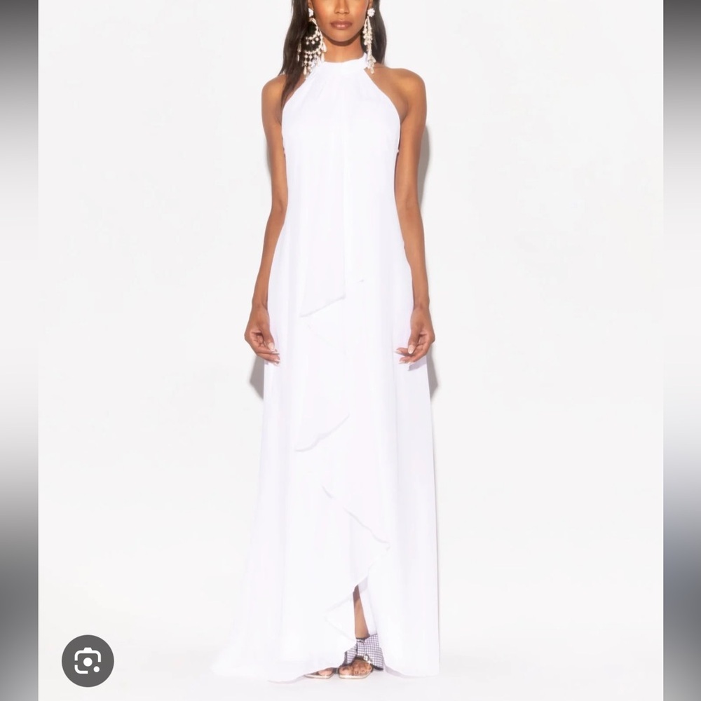 Meghan LA Aphrodite White Maxi Chiffon